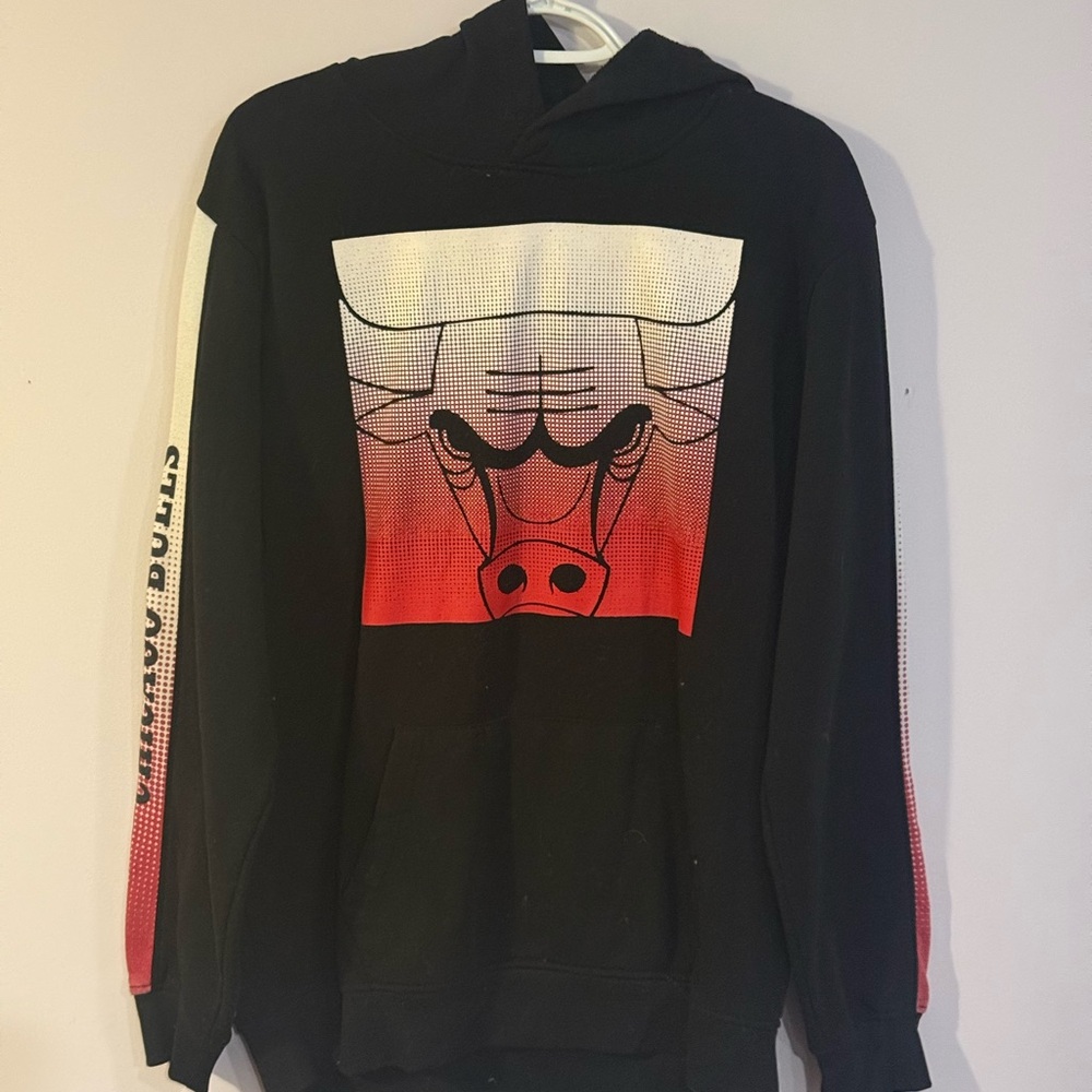 NBA Black Hoodie with Red, White & Blue Logo